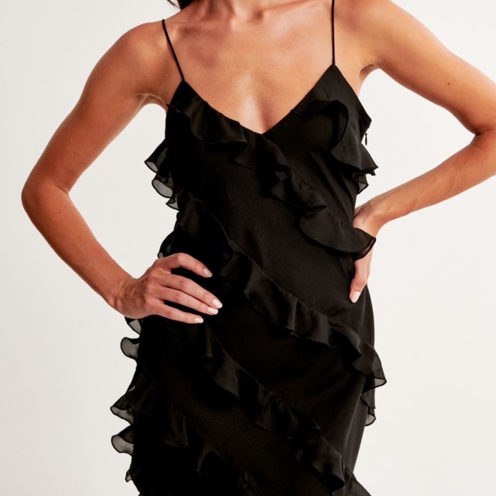 A&F Ruffle Mini Dress - Picture 2 of 7